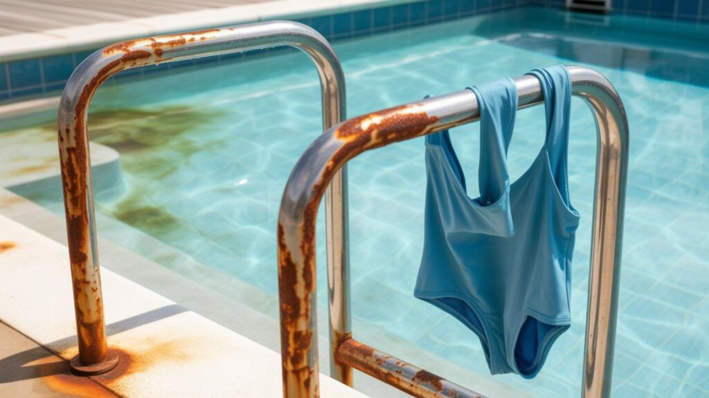 equipment corrosion risk pool cover damage high chlorine effects