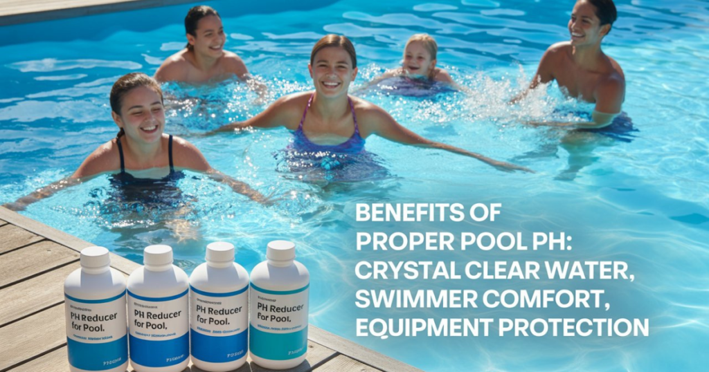 Maintaining proper pool pH ensures clear water and safe swimming