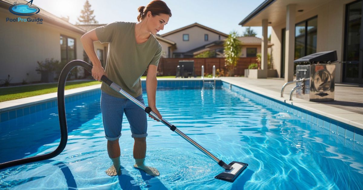 How to vacuum a pool