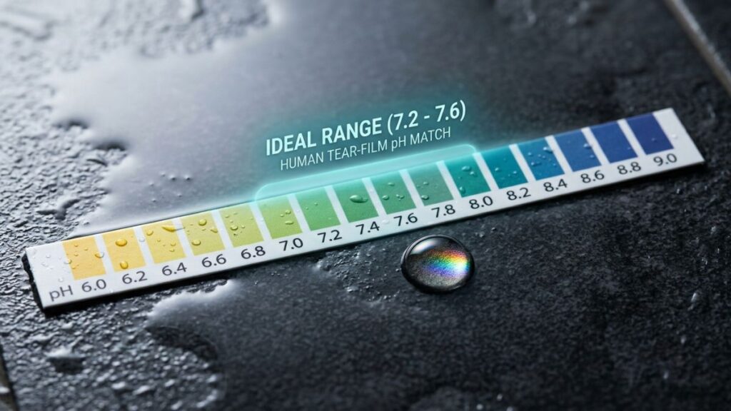 ideal pool pH range to prevent burning eyes