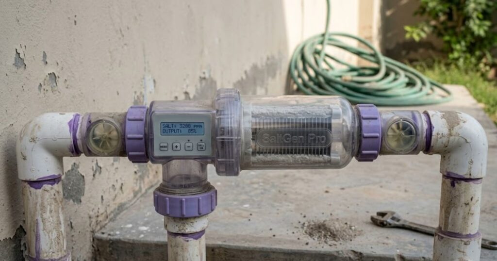 Running a salt system doesn't change much here. The salt cell is simply generating chlorine continuously, but the underlying causes affecting that chlorine are identical to a chlorine-dosed pool.